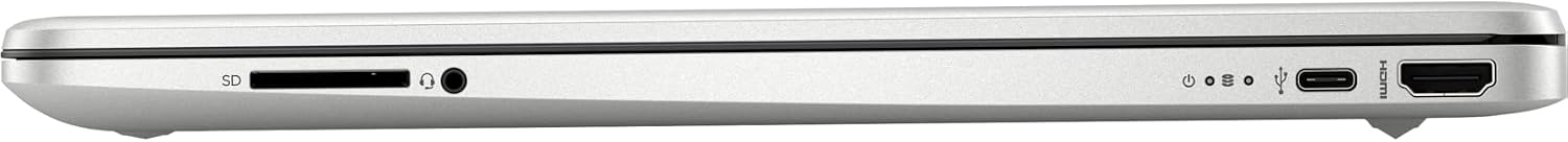 HP 15 Notebook, 15.6' HD Screen Laptop, Intel Core i3-1115G4, 32GB DDR4 RAM, 1TB SSD, Webcam, HDMI, Wi-Fi, Windows 11 Home, Natural Silver