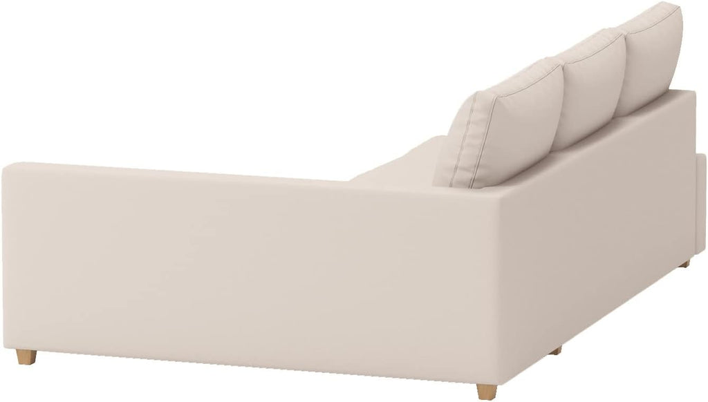 Durable Polyester Flax Friheten Sleeper Sofa Cover Replacement is Compatible with IKEA Friheten Sofa Bed, Or Corner, Or Sectional Slipcover. Sofa Cover Only (Light Beige Left Chaise)