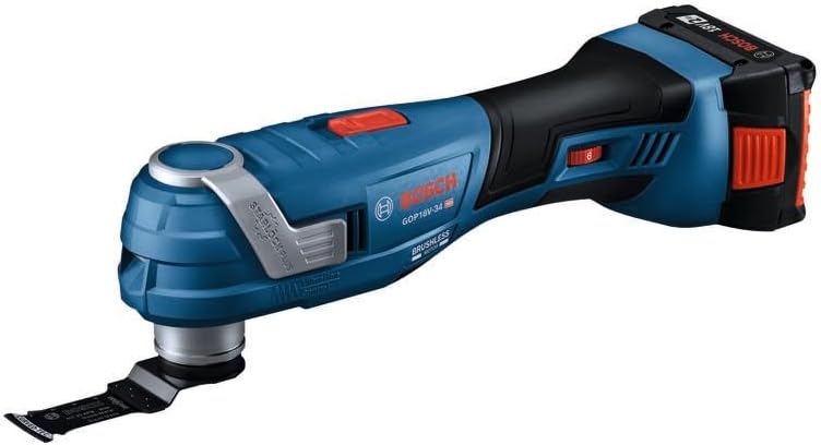 BOSCH GOP18V-34B12 18V Brushless StarlockPlus® Oscillating Multi-Tool Kit with (1) 2 Ah Standard Power Battery