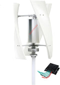 Wind Turbine Generator Kit 1000W 12V 24V 48V Portable Vertical Wind Power Turbine Generator Kit,3 Blade Wind Generator Kit with Charge Controller