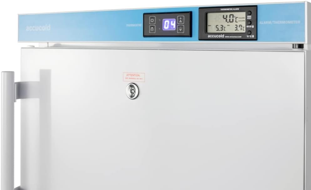ACCUCOLD ACR45LCAL Pharmacy ADA Compliant 20' Wide Built-in Undercounter All-Refrigerator with NIST Calibrated Alarm/Thermometer, Vaccine Storage, Frost-Free, Self-Closing Door and Lock…