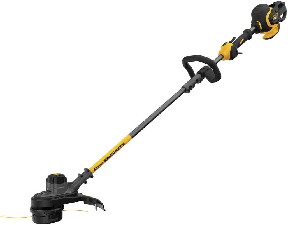 DEWALT FLEXVOLT 60V MAX* String Trimmer & Chainsaw Combo Kit, Brushless, 3-Ah Battery (DCCS670X1 & DCST970B)