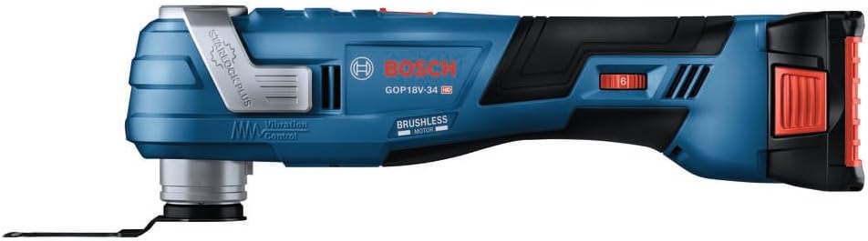 BOSCH GOP18V-34B12 18V Brushless StarlockPlus® Oscillating Multi-Tool Kit with (1) 2 Ah Standard Power Battery