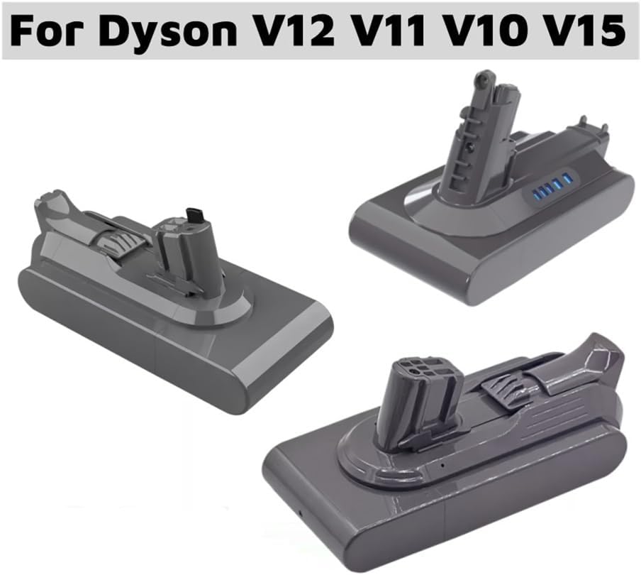 25.2V 12800mAh Battery Compatible with Dyson SV15 Serie Vacuum Cleaner Fluffy-Absolute Extra V11 Absolute V11 V10 V8 SV17 V12 SV20(V12 12800mAh 2PCS)