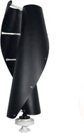 WANGYONGQI New Black Wind Turbine Generator, 1000W 12V 24V 48V Spiral Vertical Wind Turbine Magnetic Levitation Upright Wind Generator for Home Camping