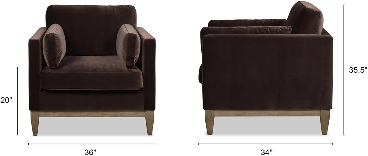 Jennifer Taylor Home Knox Modern Upholstered Comfortable Living Room Chair