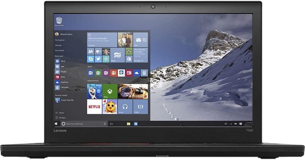 Lenovo ThinkPad T560 15.6'' FHD (1920 x 1080) Business Laptop/Intel Core i7-6600U 2.6Ghz / 16GB RAM /1TB SSD/Webcam/Bluetooth/Windows 10 pro (Renewed)