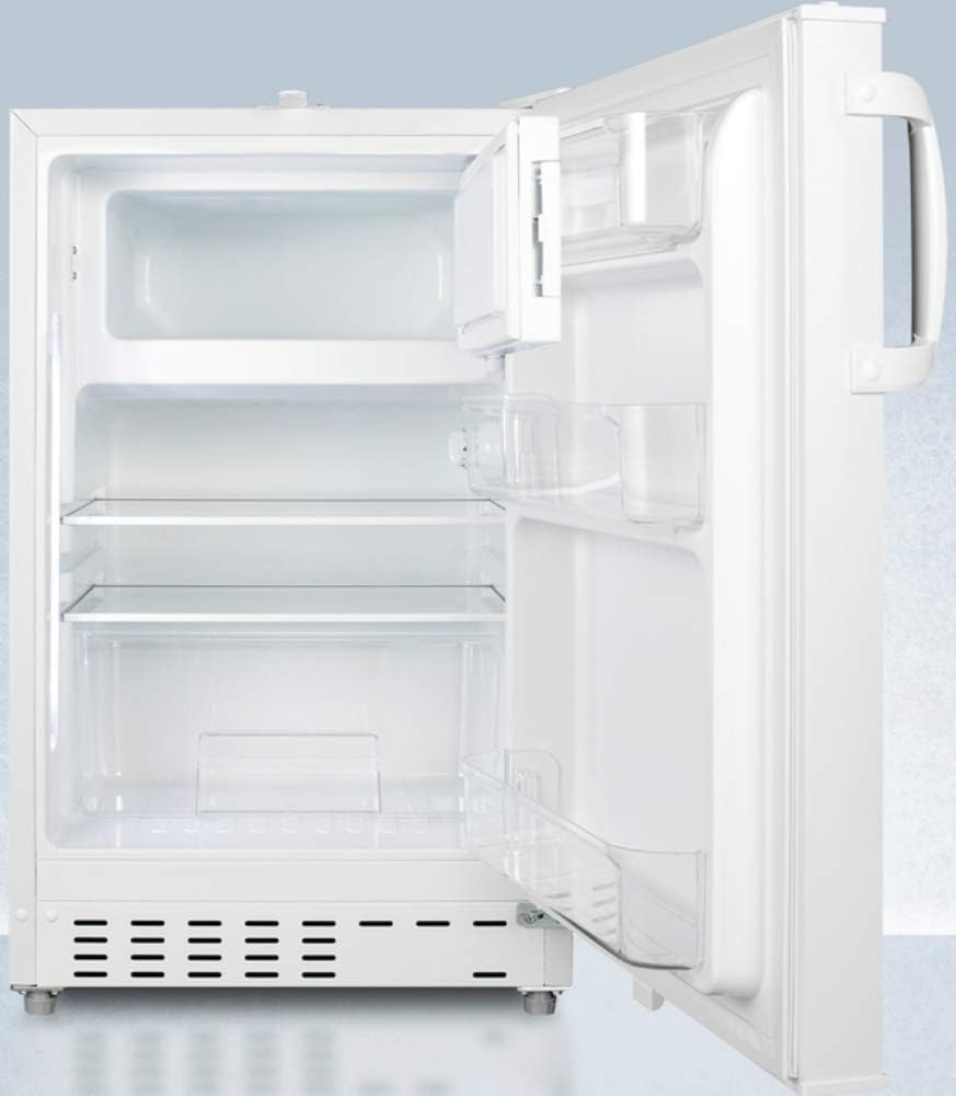 Accucold 20' Refrigerator - Freezer, Built-in, Undercounter, Breakroom, General Purpose, 2.68 cu.ft. Capacity, ADA Compliant, White - ADA302RFZ