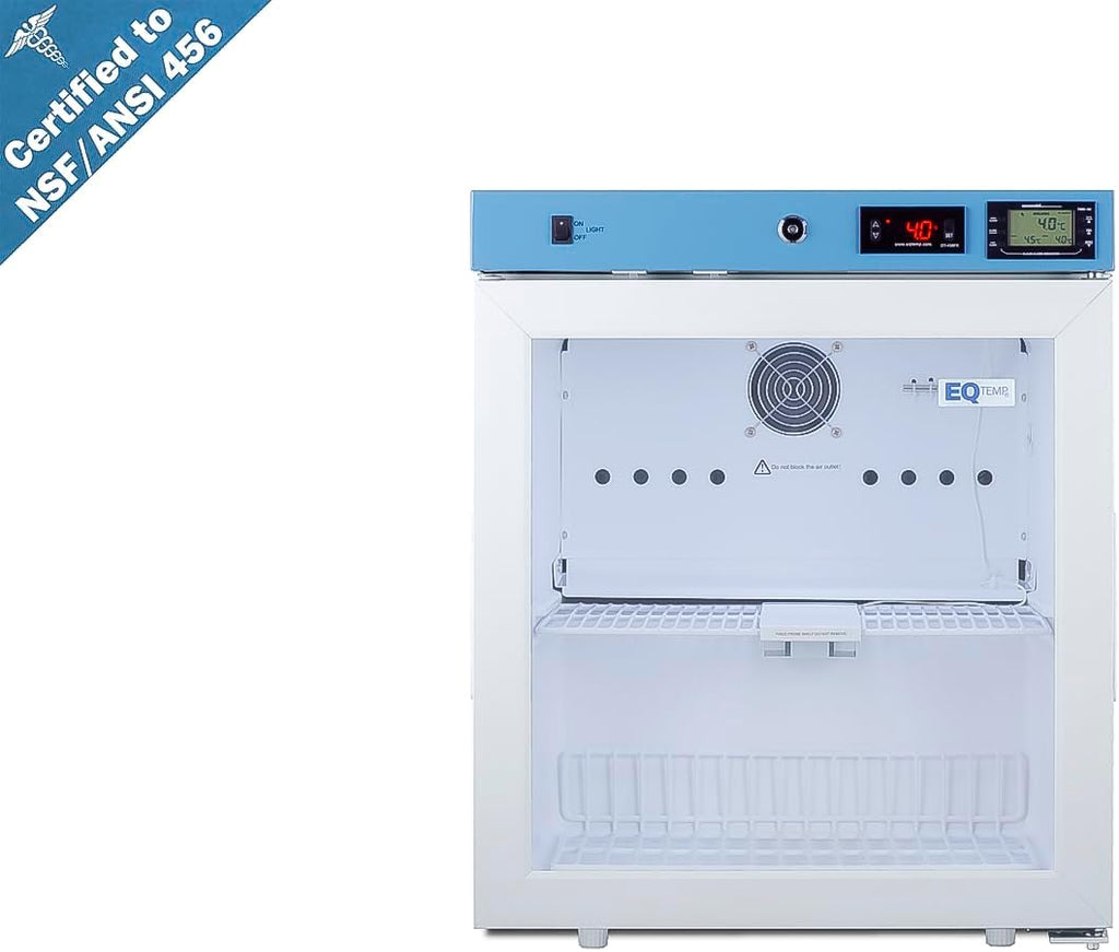 1.94 cu. ft Vaccine Refrigerator, Medical Storage, Healthcare Fridge, Compact Glass Door- ACR22G