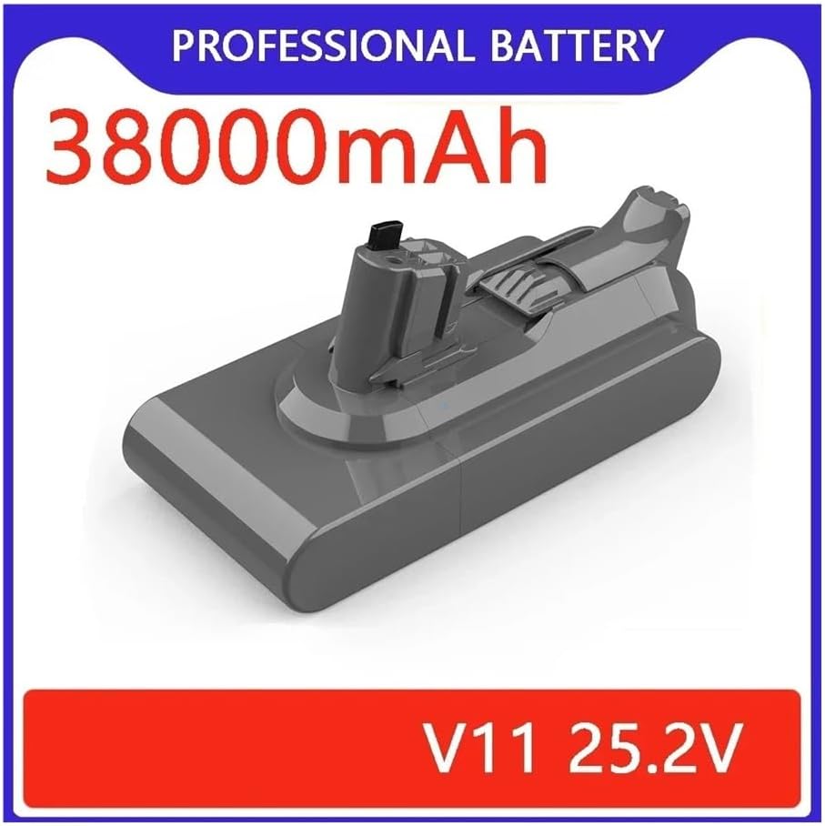 LINGYUE 38000mAh 25.2V Rechargeable Replacement Battery Compatible for Dyson V15, SV22, SV28, SV29 Vacuum Cleaners(1pcs 38000mAh)