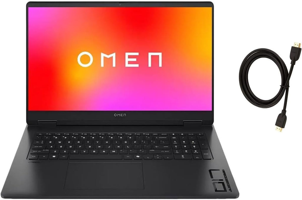HP OMEN 17.3' 1920 x 1080 144Hz Gaming Laptop | AMD Ryzen AI 9 365(Beat C7-155H)| GeForce RTX 5060 8 GB | Black | 32GB RAM DDR5 | 1024GB SSD | Windows 11 Home | Bundle with HDMI Cable