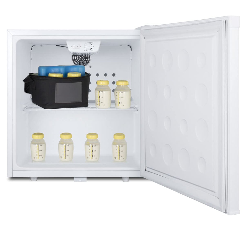 ACCUCOLD Momcube 19' Breast Milk Refrigerator, 1.7 cu.ft. Capacity, Compact Refrigerator, Medical Refrigerator, Lock, White - MC2