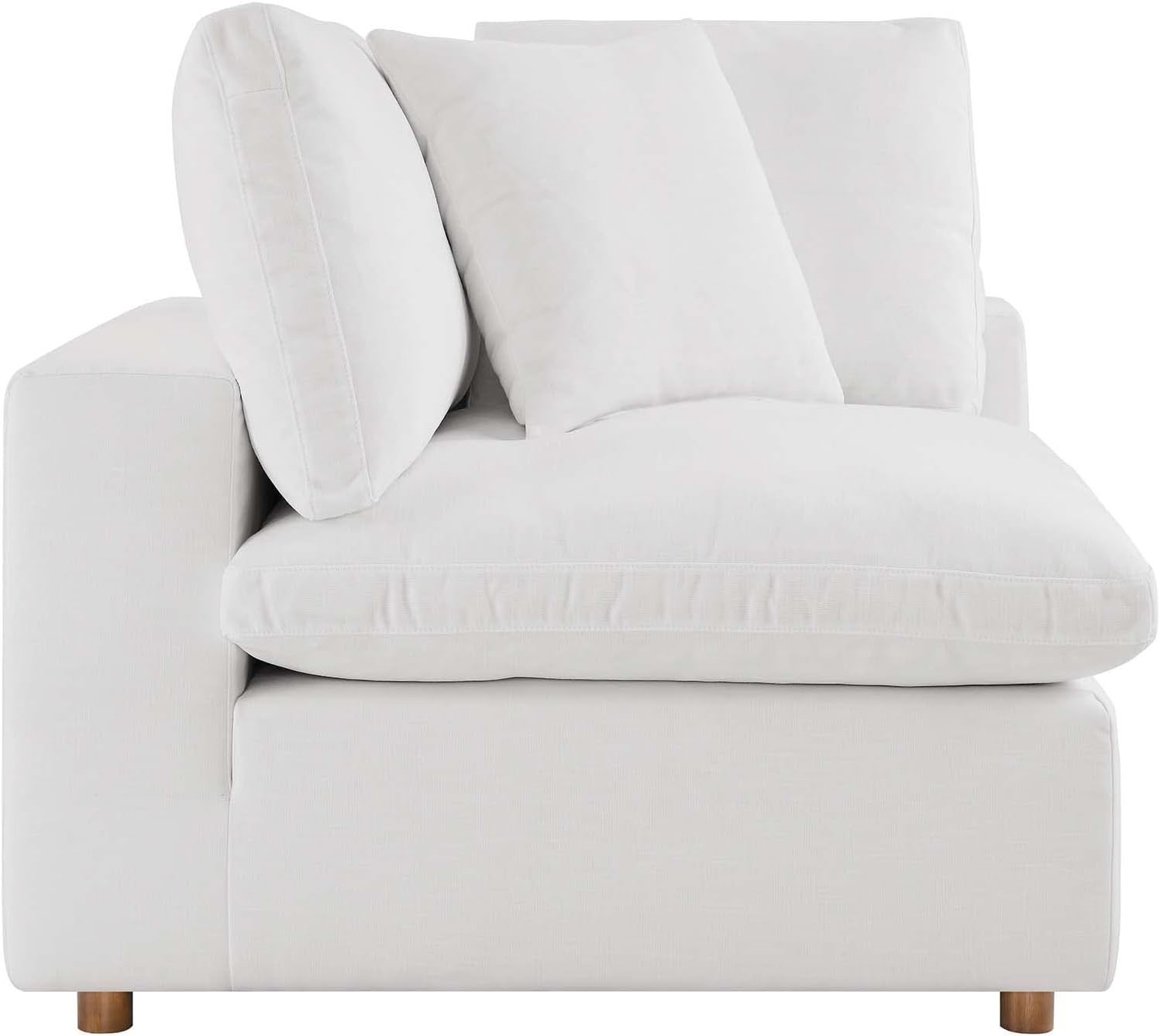 Modway Commix Down-Filled Overstuffed Upholstered 4-Piece Sectional Sofa