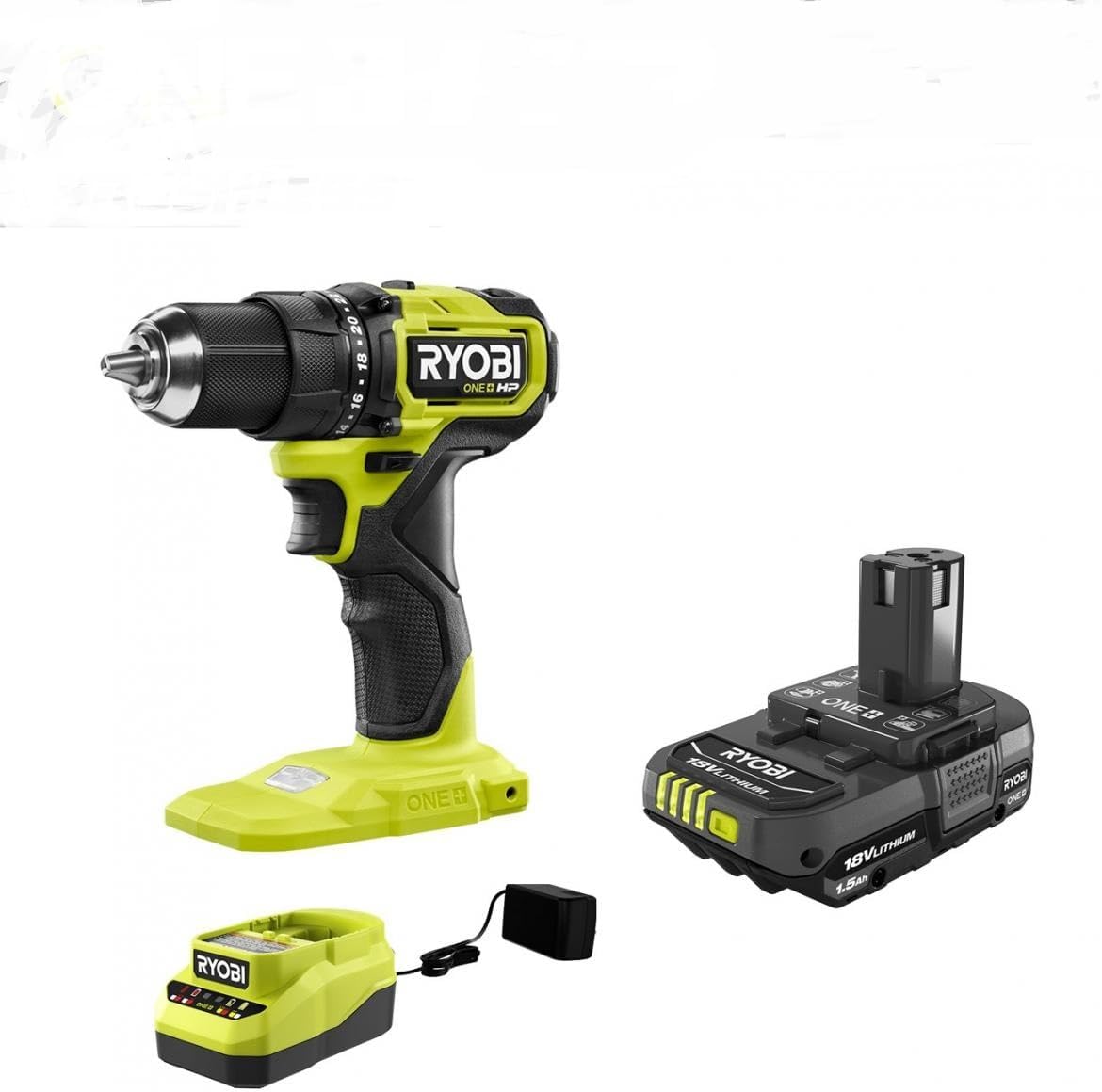 RYOBI 18V ONE+ HP Compact Brushless 1/2' Drill/Driver Kit With Battery & Charger