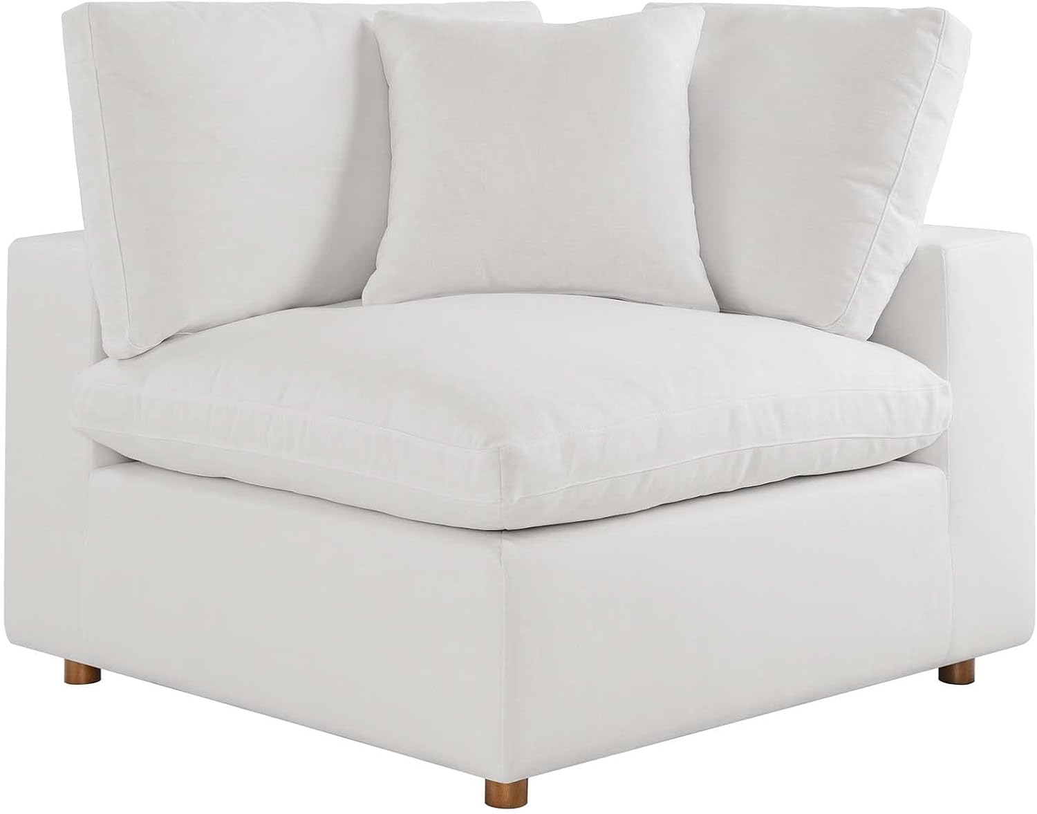 Modway Commix Down-Filled Overstuffed Upholstered 4-Piece Sectional Sofa
