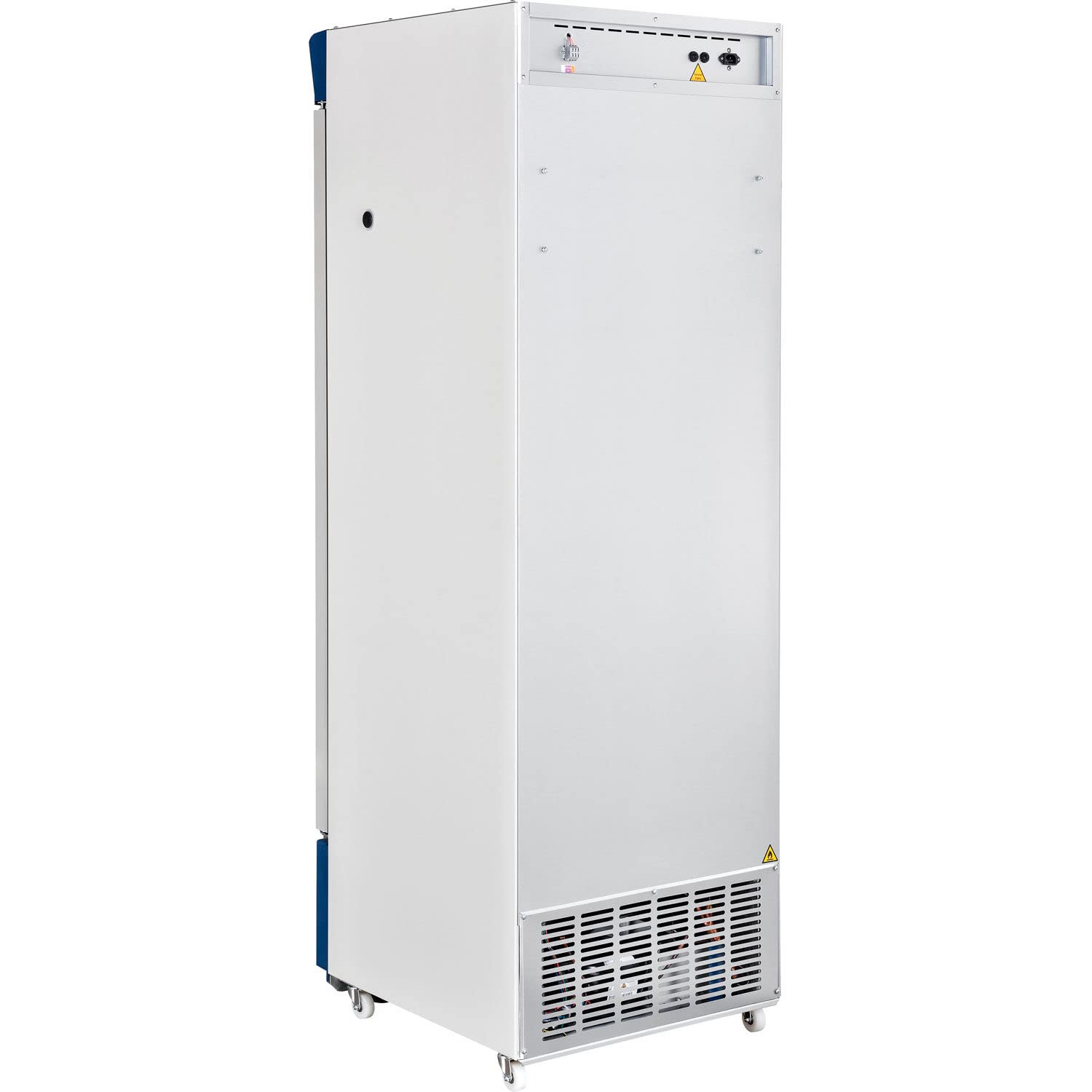 Global Industrial Upright Laboratory Refrigerator, Glass Door with Key Lock & Padlock Kit, 13.8 Cu.Ft. Capacity, 2°C to 8°C Temperature Range, 115V, Medical and Lab Use