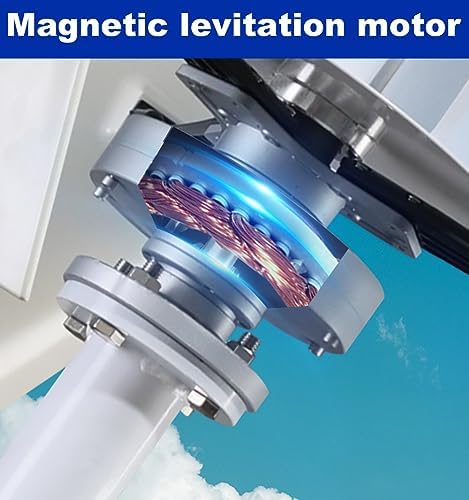 1000W Wind Turbine Generator Kit - Portable 3-Blade Wind Power System for 12V/24V/48V - Eco-Friendly Renewable Energy Solutions & Charge Controller for Outdoor Lighting