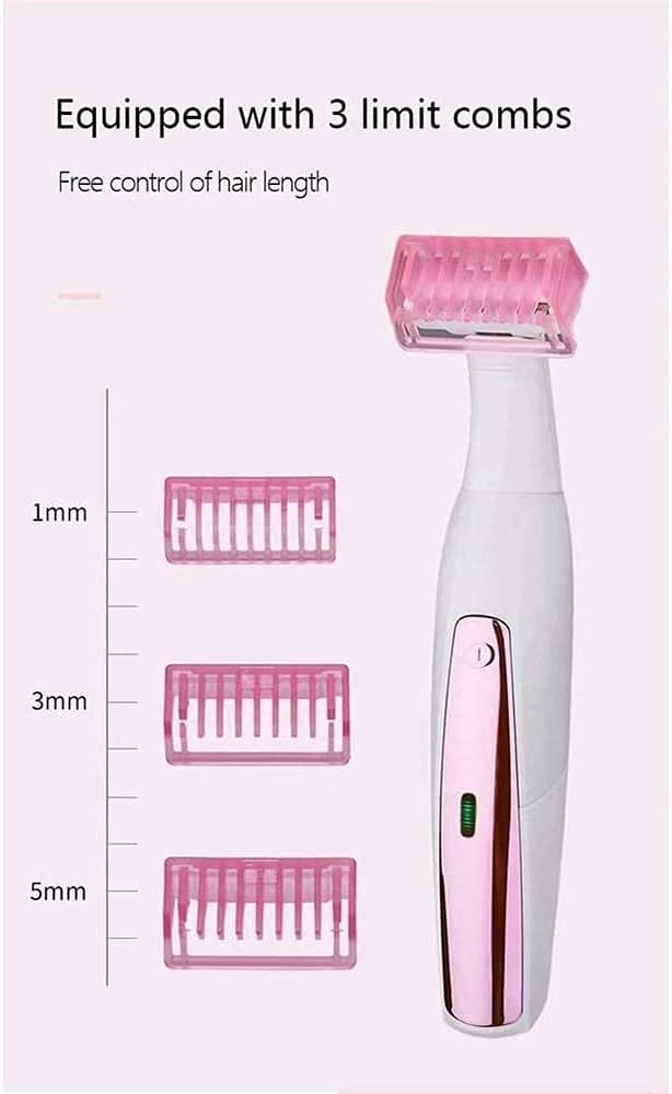 Epilator, Wet& Dry Electric Hair Removal, Rechargeable Lady Cordless 3 in 1 Shaver Women' s Razor Bikini Trimmer for Leg Armpit Hair Wet and Dry Waterproof
