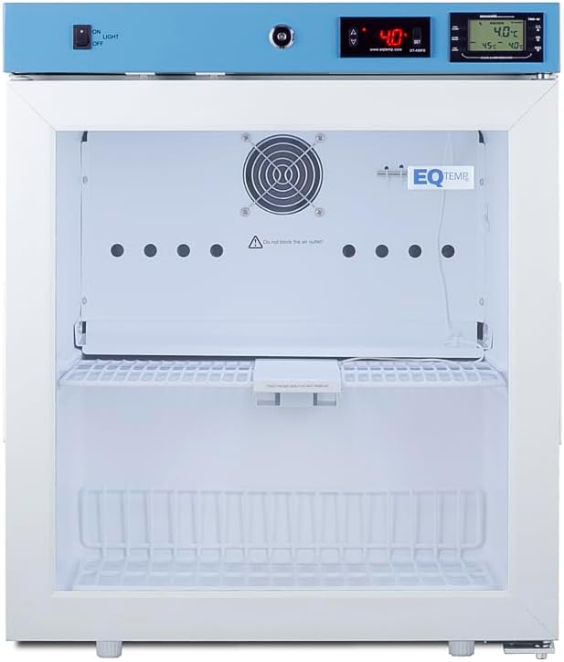 1.94 cu. ft Vaccine Refrigerator, Medical Storage, Healthcare Fridge, Compact Glass Door- ACR22G