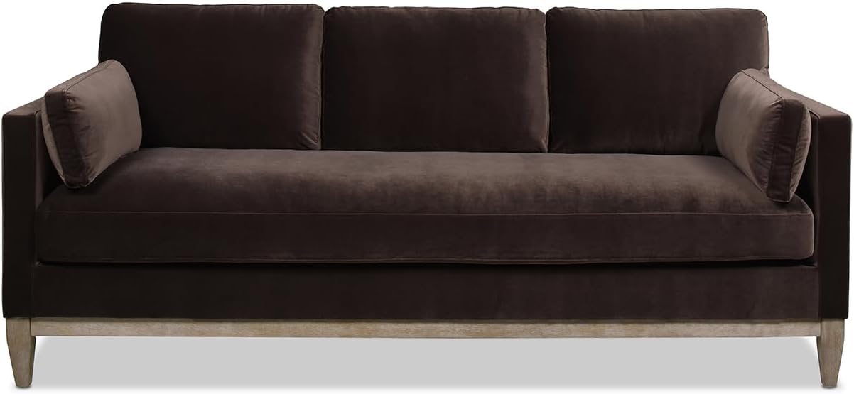 Jennifer Taylor Home Knox 84' Modern Farmhouse Performance Velvet Living Room Sofa Couch