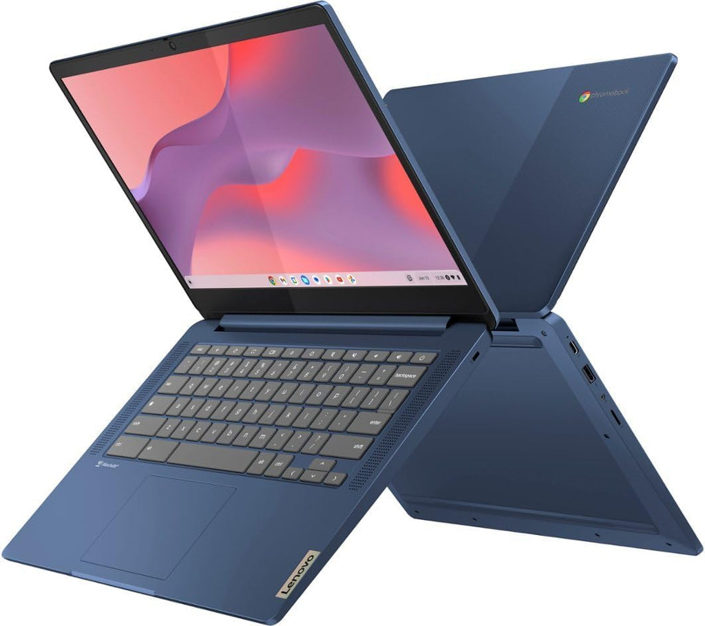 Lenovo 2023 Ideapad Slim 3 14' FHD Touchscreen Chromebook Laptop, 8-Core MediaTek Kompanio 520, 4GB RAM, 128GB Storage(64GB eMMC + 64GB Micro SD), WiFi6, 13.5hr Battery Life, Webcam, Chrome OS