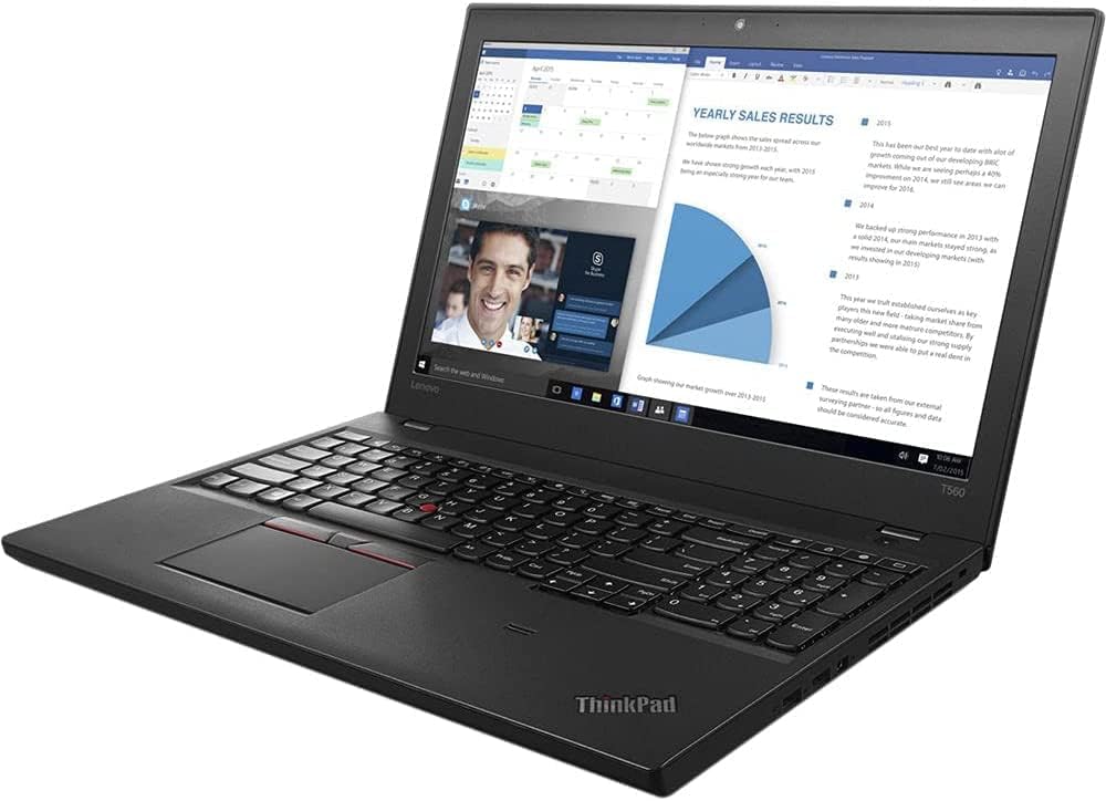 Lenovo ThinkPad T560 15.6'' FHD (1920 x 1080) Business Laptop/Intel Core i7-6600U 2.6Ghz / 16GB RAM /1TB SSD/Webcam/Bluetooth/Windows 10 pro (Renewed)