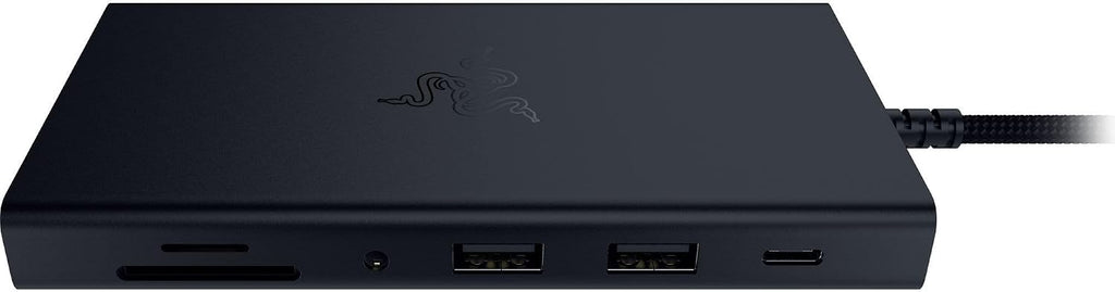 Razer USB C Dock: 11-in-1 Portable USB-C Travel Hub, 4K 60Hz HDMI, Ethernet, Card Reader, USB-C & USB-A, 3.5mm Audio,85W PD Charging for Laptop & Tablet, Durable All-Metal Build, PC & Mac - Black