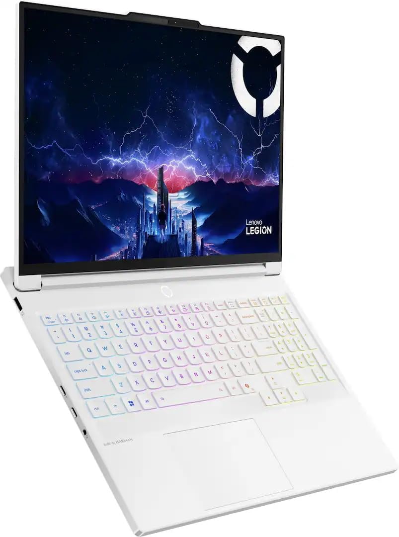Lenovo Legion 7i 16' Gaming Laptop (2025 Model) Intel Ultra 7 255HX, RTX 5060, 16GB RAM 1TB SSD, 16' WQXGA OLED 500nits 165Hz, Backlit KB, Wi-Fi7, Win11, Glacier White, w/2TB USB Drive, W/GaLiMu