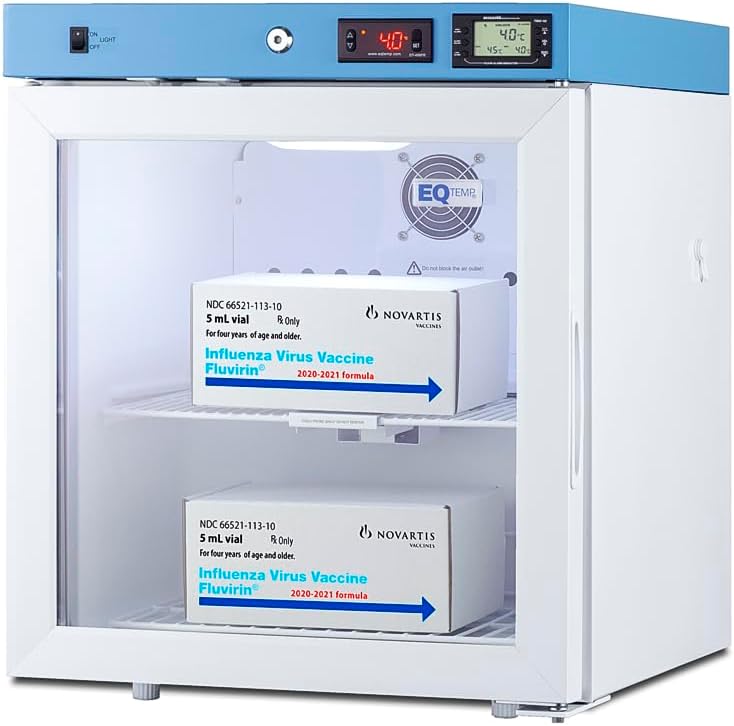 1.94 cu. ft Vaccine Refrigerator, Medical Storage, Healthcare Fridge, Compact Glass Door- ACR22G
