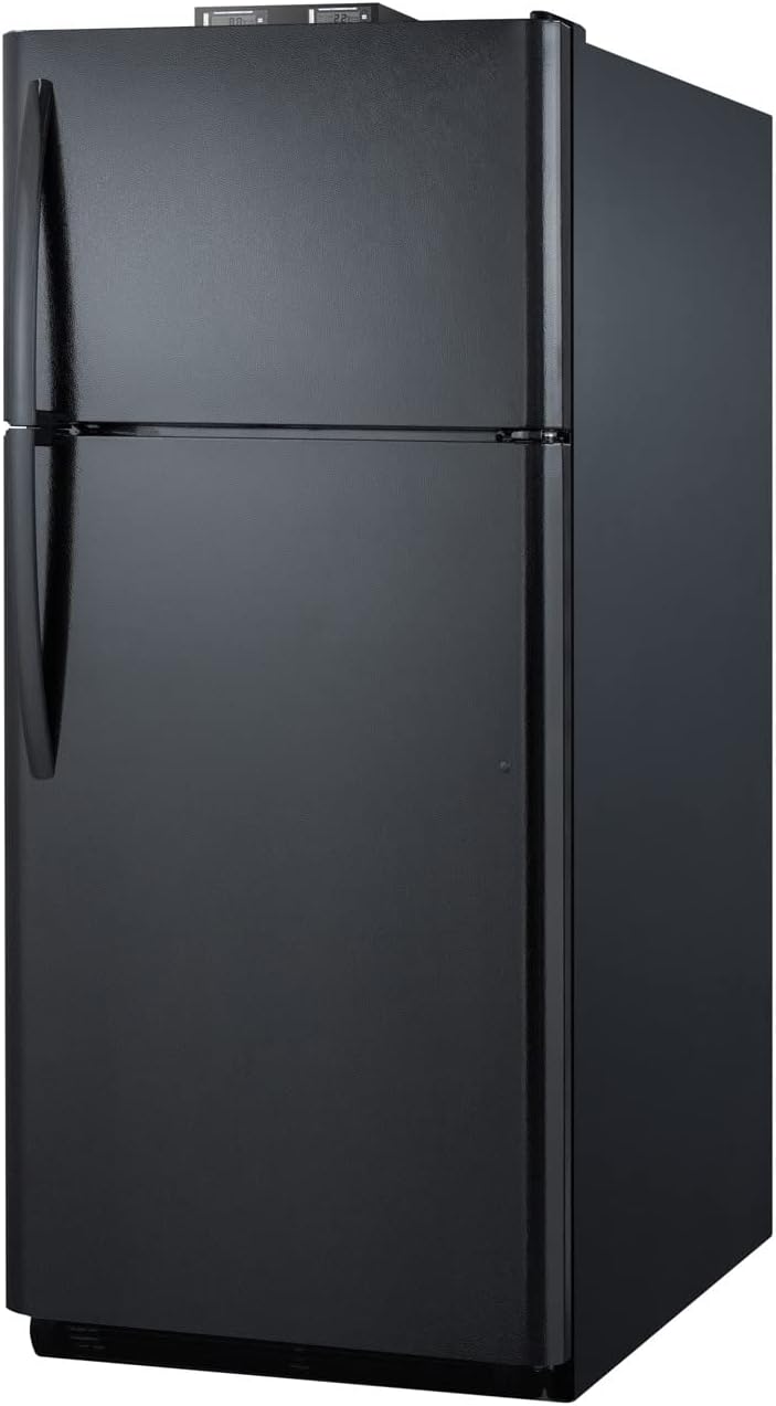 Summit Appliance BKRF21W 30' Wide 21 Cu.Ft. Break Room Refrigerator-Freezer in White with NIST Calibrated Alarm/Thermometers, Interior Light, Adjustable Shelves, Adjustable Thermostat