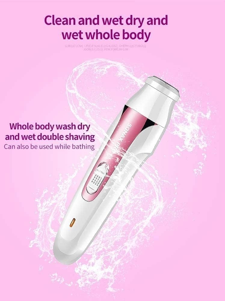 5 in 1 Electric Epilator Set Includes A Shaving Device for Private Parts, A Pubic Knife for The Armpits, A for Cutting The Eyebrows - Precise Hair Removal