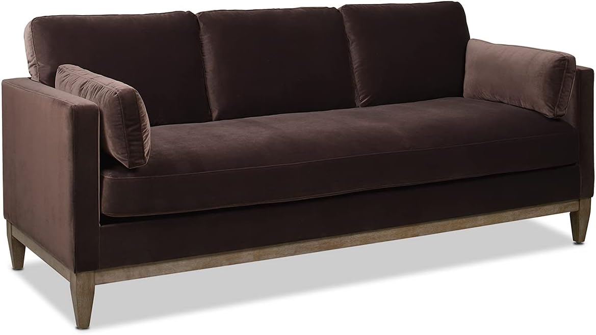 Jennifer Taylor Home Knox 84' Modern Farmhouse Performance Velvet Living Room Sofa Couch