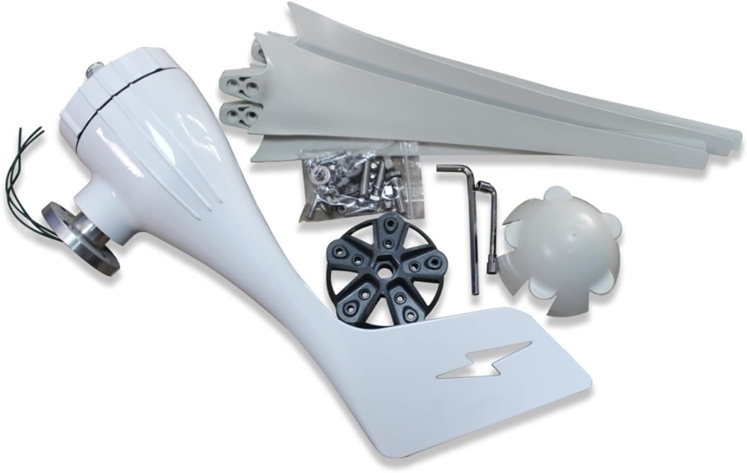 Wind Turbine Generator, 1000w Wind Turbine Generator 24V 48V Windmill Connecte To Solar System With MPPT Controller For Hybrid Solar Wind System for Marine, RV, Home(1KW 5Blades,MPPT CONTROLLER_12V)