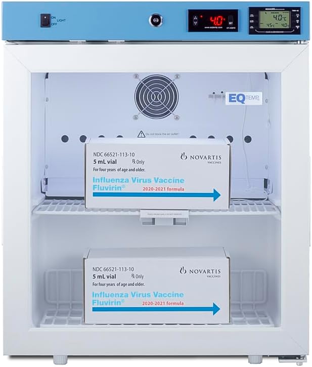1.94 cu. ft Vaccine Refrigerator, Medical Storage, Healthcare Fridge, Compact Glass Door- ACR22G