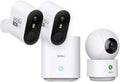 aosu 3MP WirelessCam Pro System 2-Cam-Kit + 4MP Indoor Camera (Indoor Camera Doesn't Connect to Pro's aosuBase)
