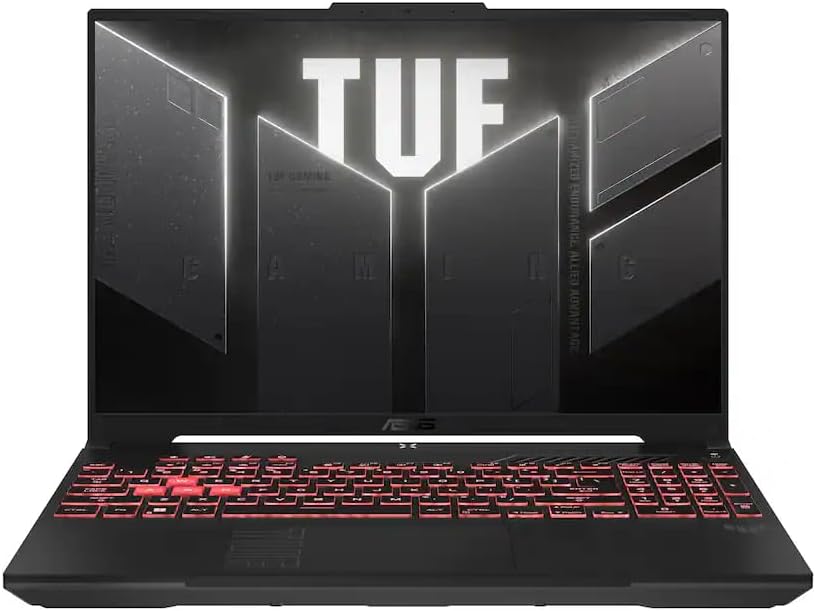 ASUS TUF A16 16' Gaming Laptop, WUXGA/1920 x 1200 Pixels 144Hz Screen, GeForce RTX 4050 6GB GDDR6, AMD Ryzen 7 7445HS 6 Cores, 32GB DDR5+2TB SSD, Wi-Fi 6, HDMI 2.1, Numeric Keypad, Win11 Home