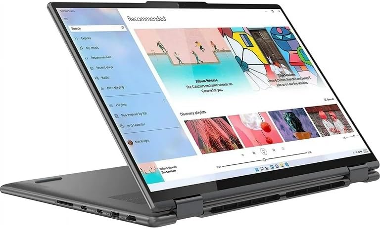 Lenovo Yoga 7 2-in-1 Ai Pc Laptop (16' Fhd+ Touchscreen, amd Ryzen 7 8840HS (>i7-1355U), 16gb Ram, 512gb Ssd) for Creator, Designer, Win 11 Pro, Grey