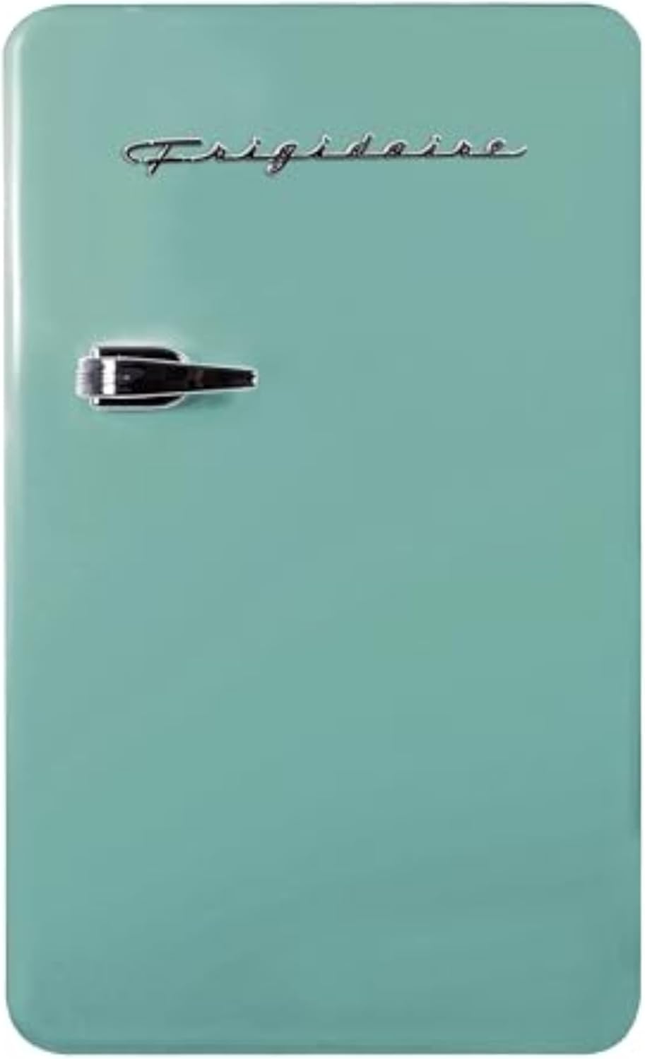 Frigidaire Retro Compact Refrigerator with Chiller, 3.2 cu ft Countertop Fridge, Built-In Bottle Opener, Rounded Corners, Premium, for Office, Bedroom, Dorm Room, Cabin, 18.5D x 20W x 31.5H (Mint)
