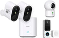 aosu 2K WirelessCam Pro System 2-Cam-Kit + Indoor Camera + Doorbell Camera