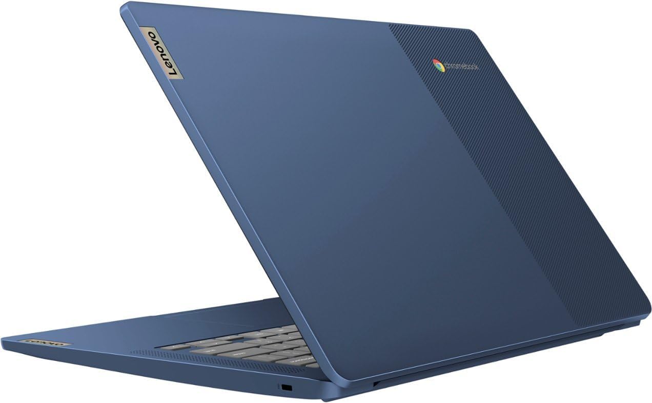 Lenovo 2023 Ideapad Slim 3 14' FHD Touchscreen Chromebook Laptop, 8-Core MediaTek Kompanio 520, 4GB RAM, 128GB Storage(64GB eMMC + 64GB Micro SD), WiFi6, 13.5hr Battery Life, Webcam, Chrome OS