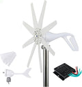 48V,HYZHANHONG 12V/24V/48V Horizontal Wind Turbine Generator 1000W Low Noise 8 Blades Wind Power Turbine Generator Kit 3-Phase AC Windmill with Controller