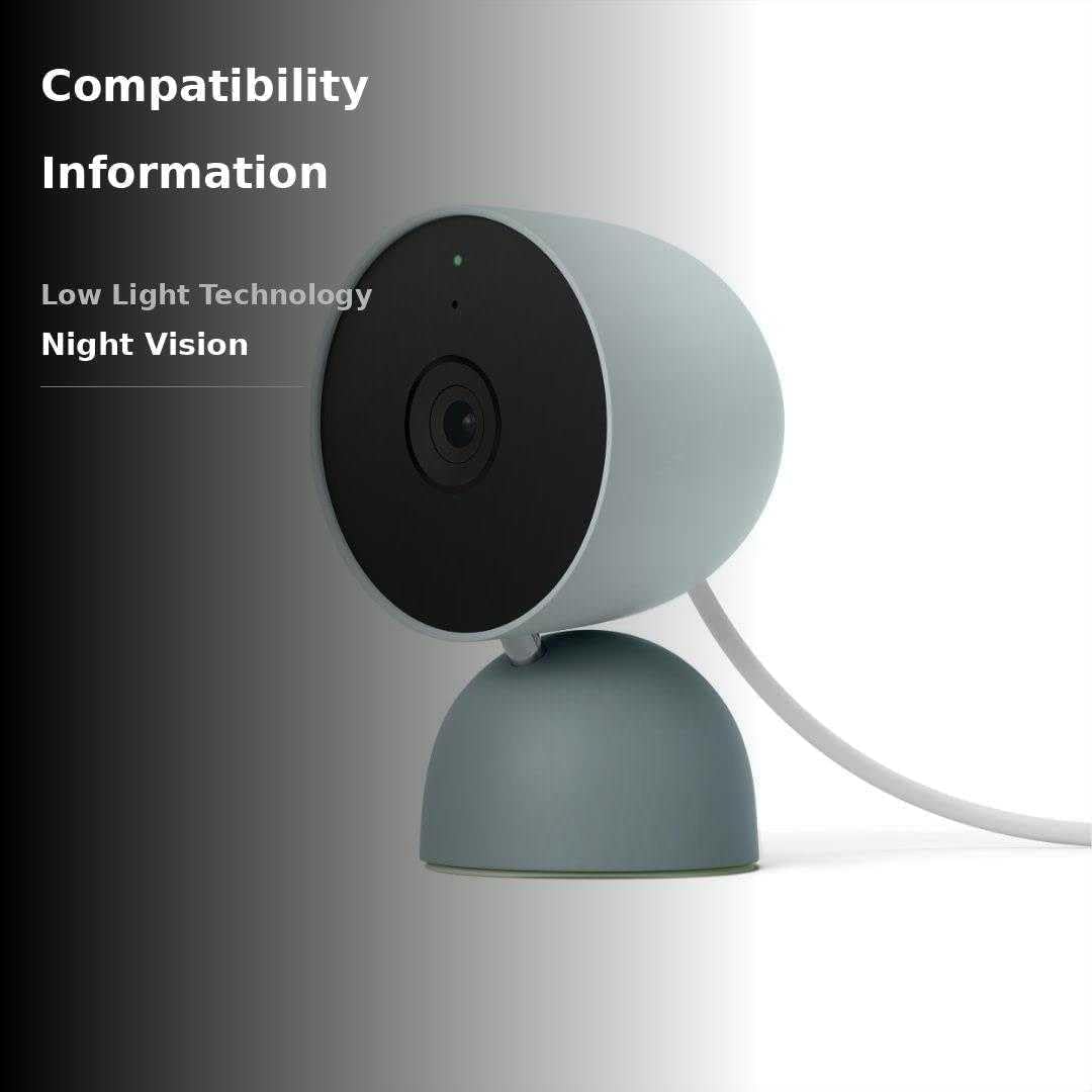 Google Indoor Nest Security Cam 1080p (Wired) - 2nd Generation - Non-Retail Packaging - Fog