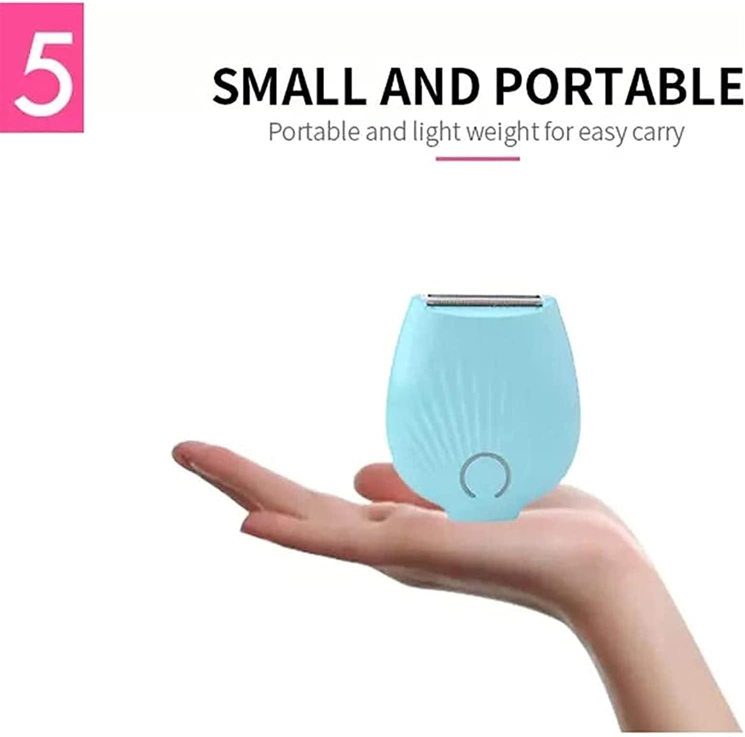 Epilator for Women,Electric Hair Removal for Face Leg Armpit Arm Bikini Line Body,Wet & Dry, Cordless,USB Rechargeable (Color : Blue)