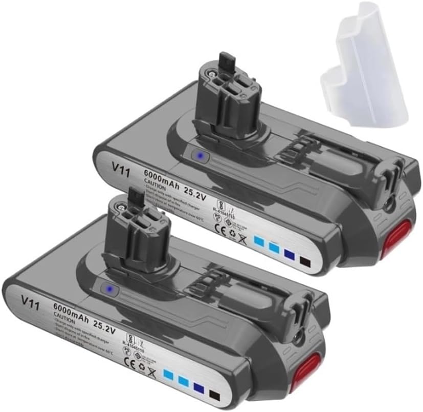 OUTMX 25.2V 6.0Ah Compatible for Dyson Battery V11 V15 SV15 SV16 SV17 SV22 SV28 SV29 SV47 Battery Part No. 970938-01 970425-01 Vacuum Cleaner Batteries(2 Pcs)
