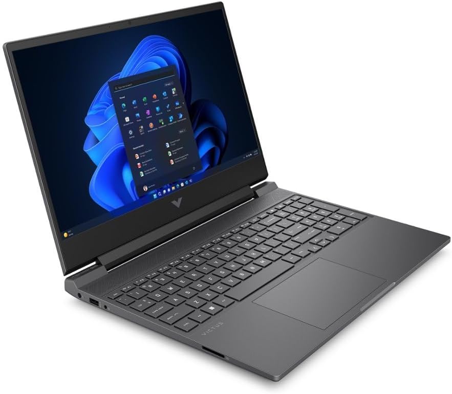 HP Victus 15.6' FHD 144Hz Gaming Laptop, AMD Ryzen 5 7535HS, Radeon RX 6550M (Beats GeForce RTX 3050), 16GB RAM 512GB SSD, Backlit Keyboard, 256gb 9H Docking Station, Windows 11 Home, Mica Silver