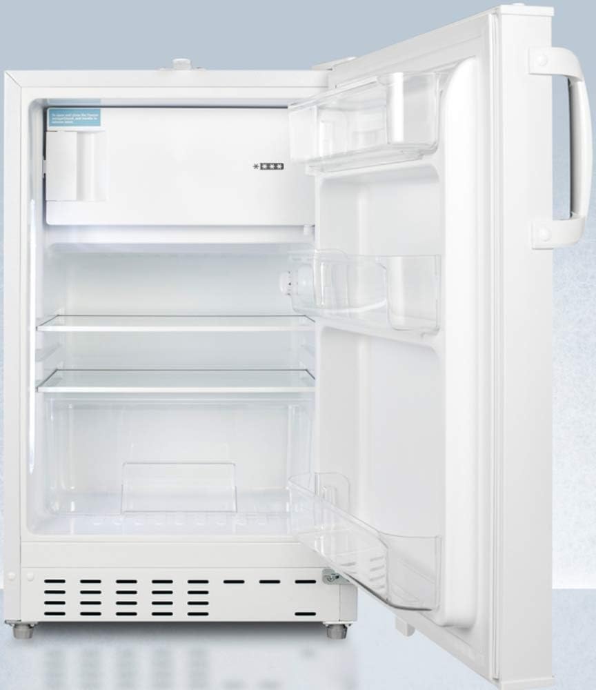 Accucold 20' Refrigerator - Freezer, Built-in, Undercounter, Breakroom, General Purpose, 2.68 cu.ft. Capacity, ADA Compliant, White - ADA302RFZ