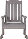 Amish Casual Heavy Duty 600 Lb Mission Pressure Treated Rocking Chair (Semi-Solid Grey Stain)