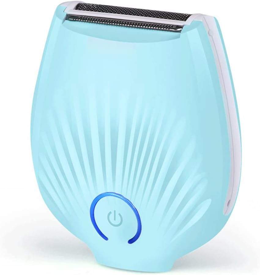 Epilator for Women,Electric Hair Removal for Face Leg Armpit Arm Bikini Line Body,Wet & Dry, Cordless,USB Rechargeable (Color : Blue)