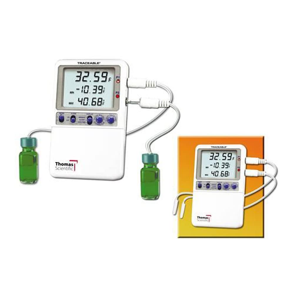 Thomas - 4239 Traceable Hi-Accuracy Refrigerator Thermometer, with 2 Bottle Probe, -58 to 158 degree F