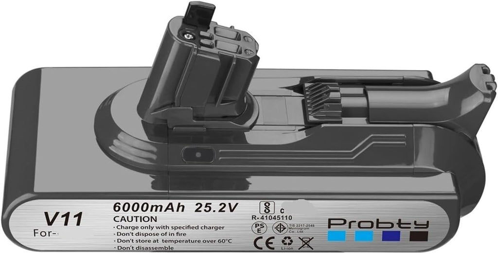 25.2V 6.0Ah Replacement Compatible for Dyson V11 V15 Click in Battery Part No. 970938-01 SV15 SV16 SV17 SV22 SV28 SV29 SV47(2 Pcs)